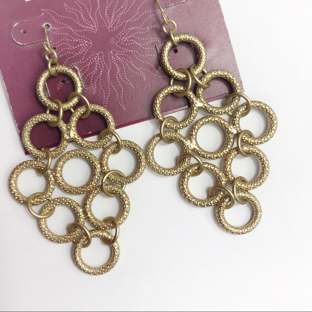LYDELL NYC Bohemian Link Dangle Earrings